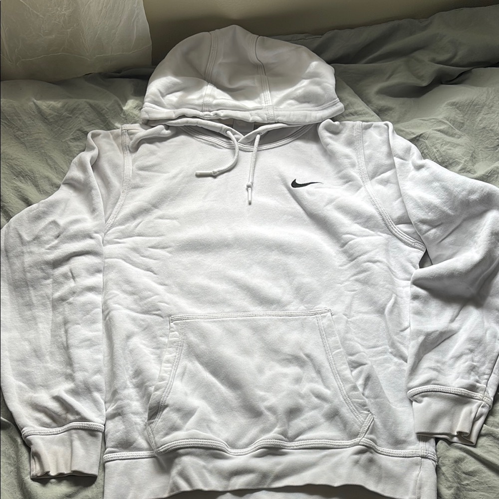 Nike White Sweatshirt Hoodie